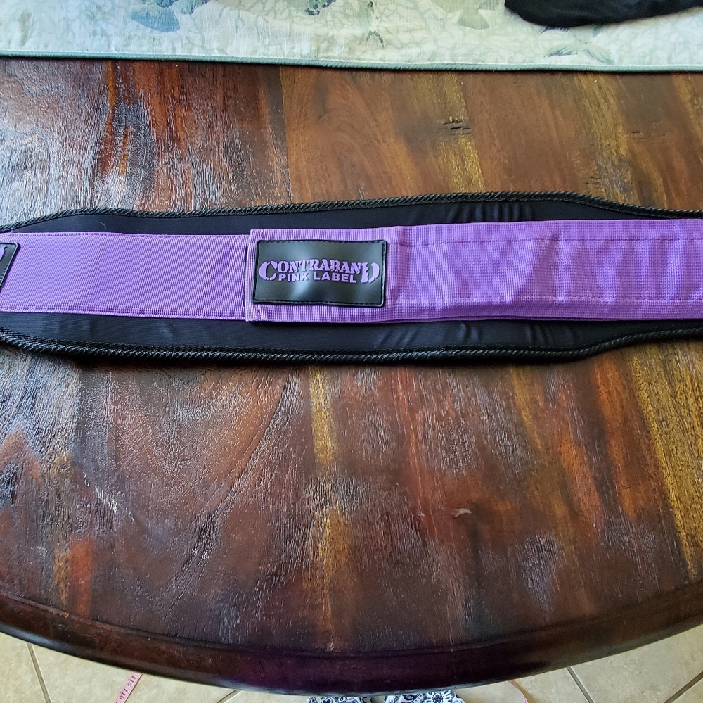 Contraband Pink Label 4047 Womens 5in Foam Padded Weight Lifting Belt - Medium